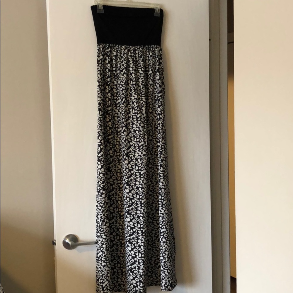 Maxi dress with jaguar print